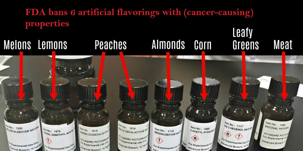 6 artificial flavorings with cancer-causing properties – (FDA bans)